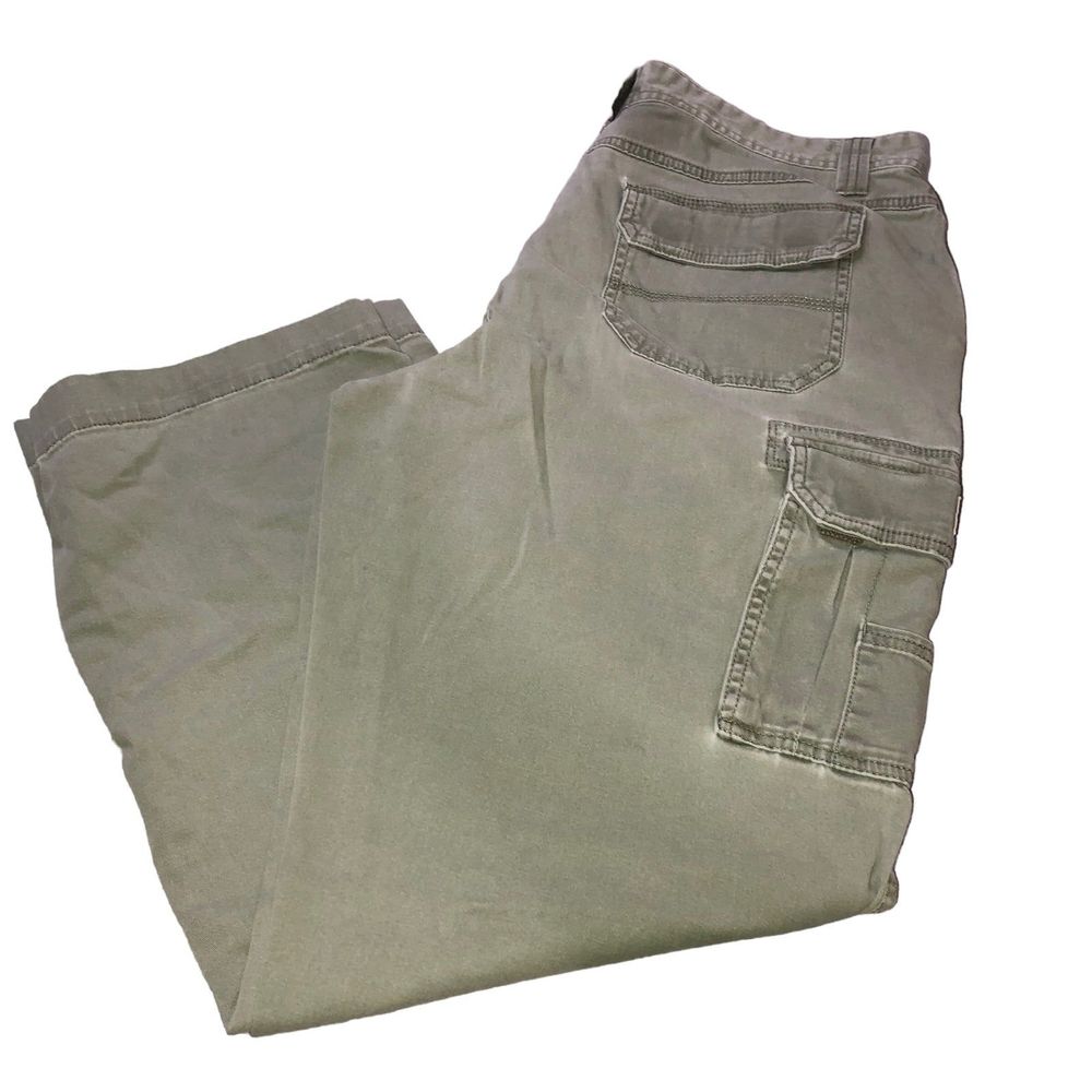 Men’s Washed Out, Camo Green, Red Head Brand Cargo Pants SZ 35x30
